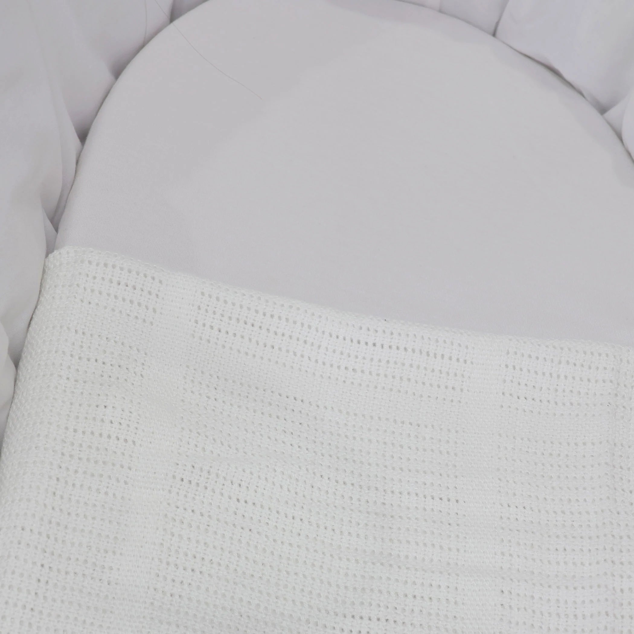 Bubba Blue Bamboo 2pk White Cellular Cuddle Blanket