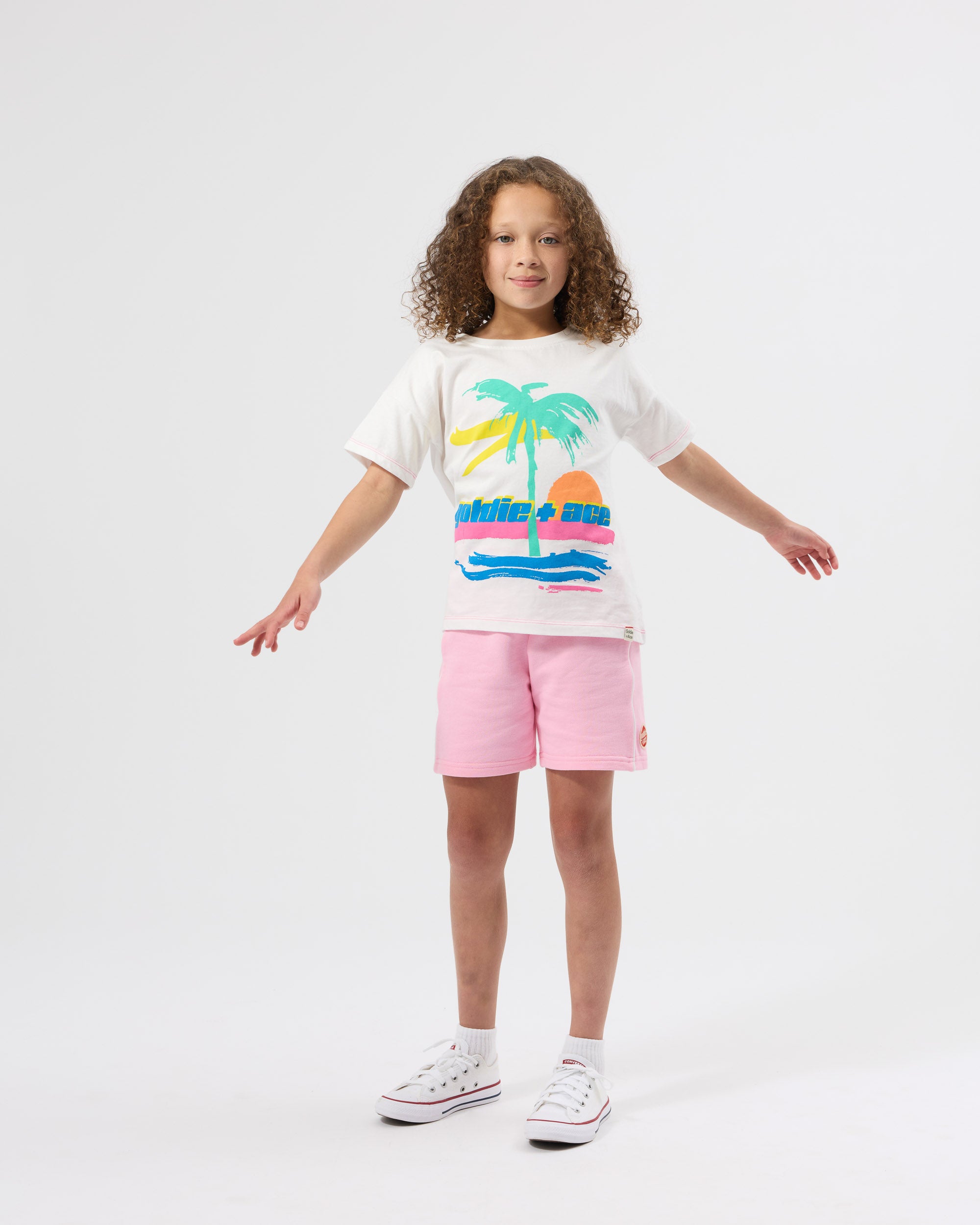 Goldie & Ace Piped Sweat Shorts