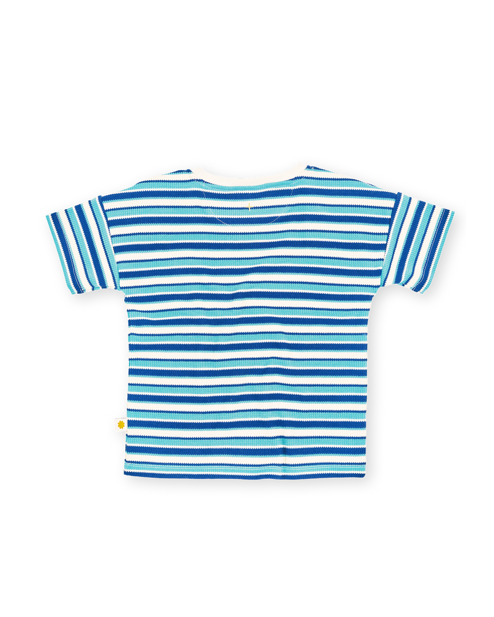 GOLDIE & ACE WAFFLE STRIPE T-SHIRT BLUE