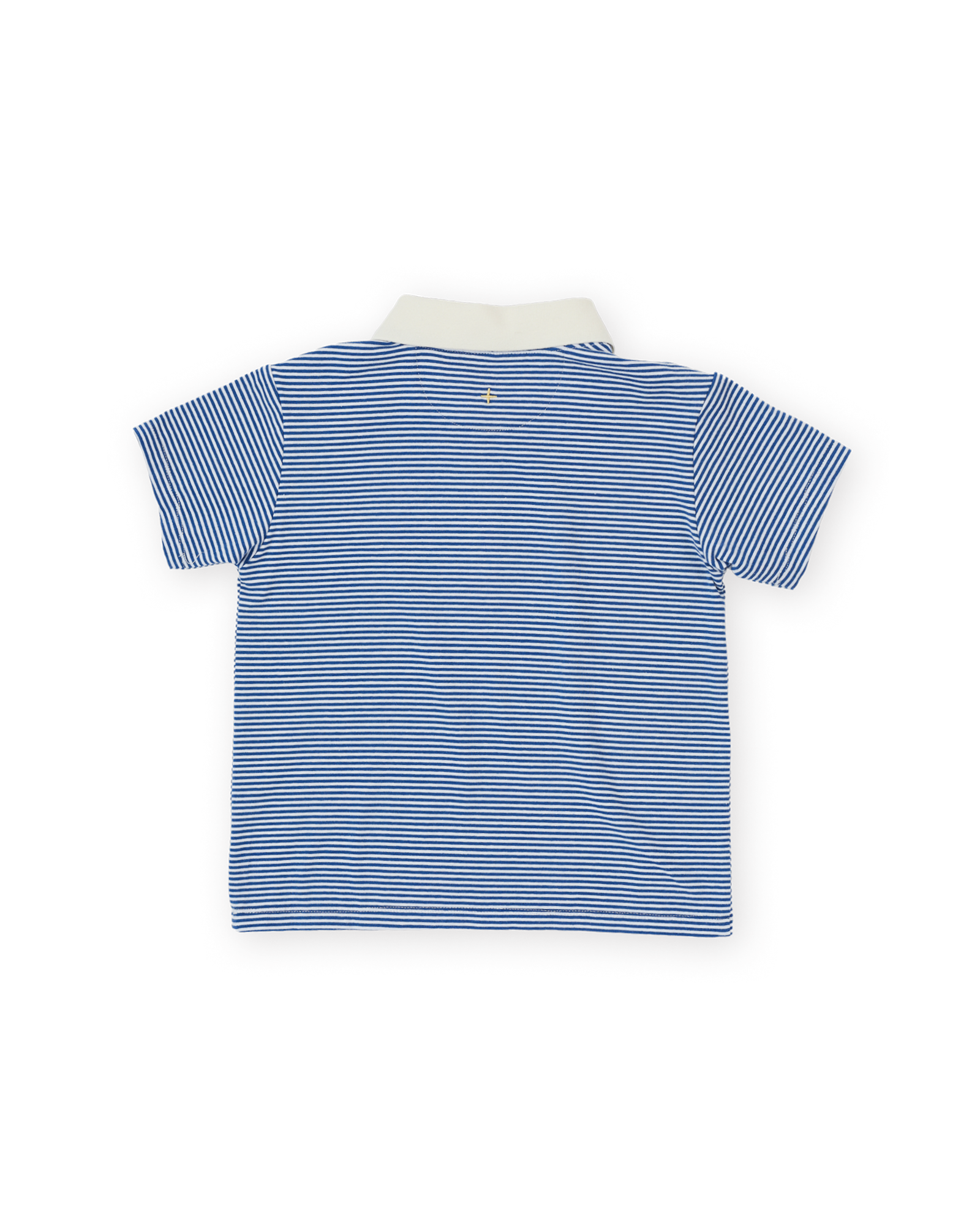 GOLDIE & ACE NAVY STRIPE LOGO POLO TOP