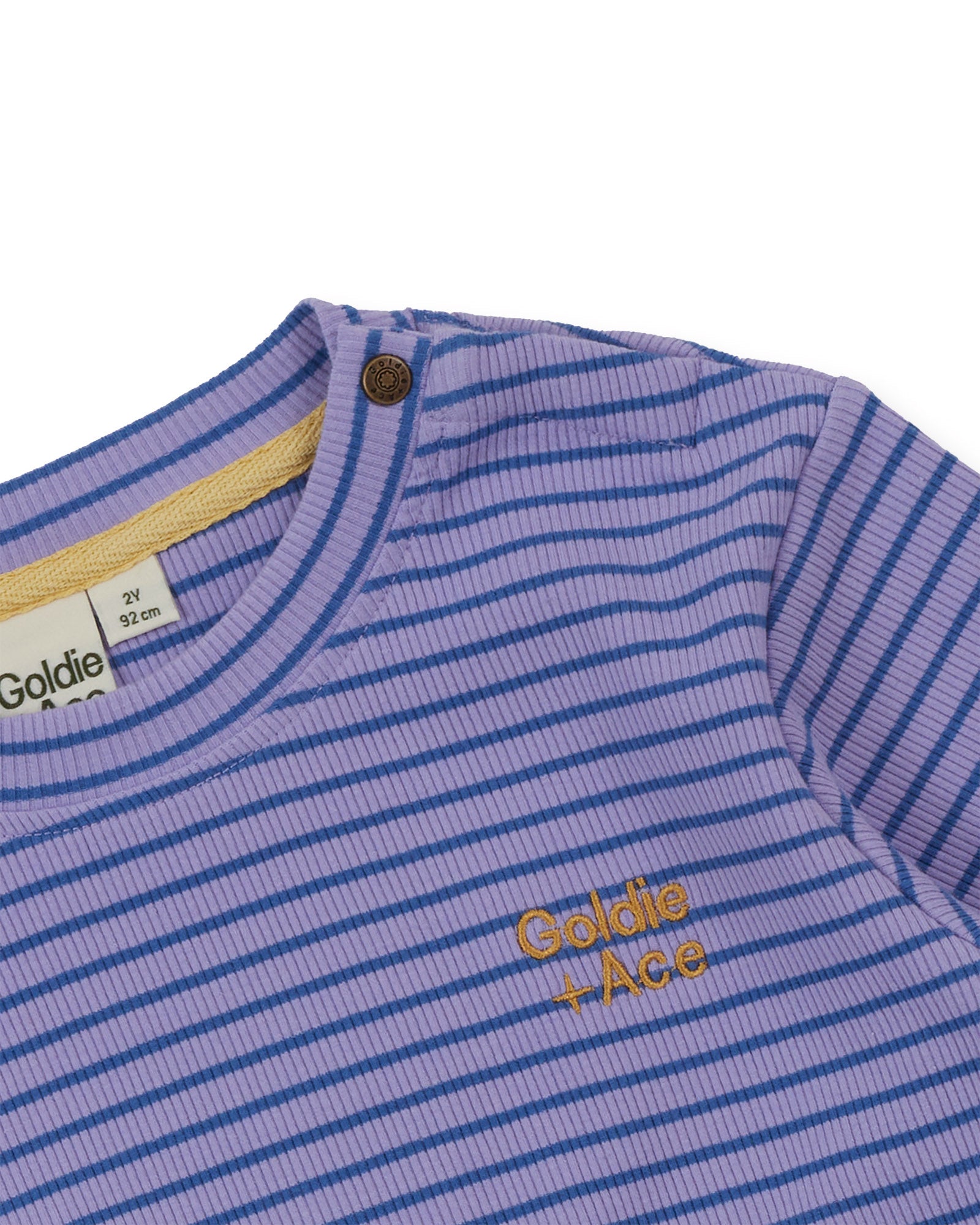 Goldie & Ace Essential Stripe Rib Top Purple