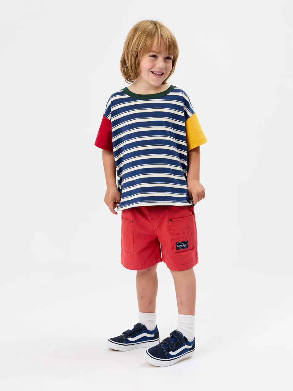 Goldie & Ace Carpenter Shorts- Red