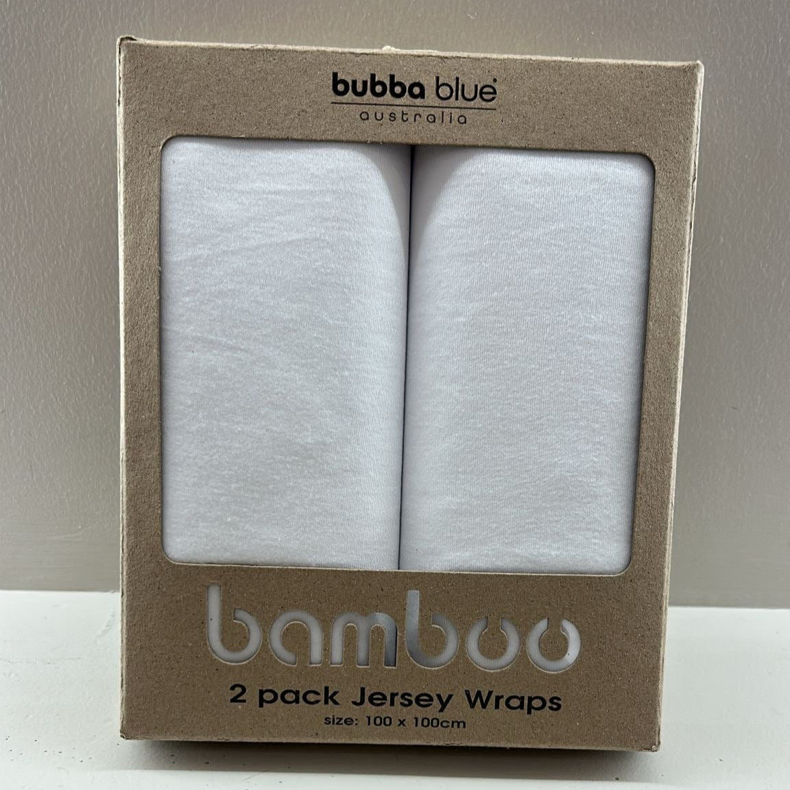 Bubba Blue Organic 2pk Jersey Wraps White