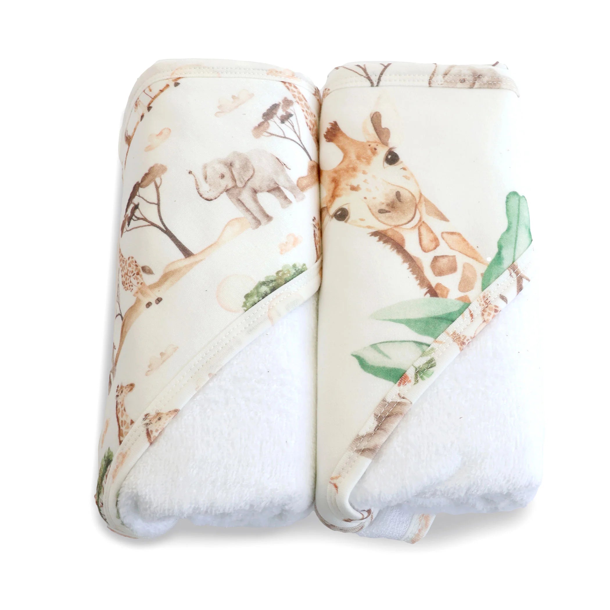 Bubba Blue Adventure Bamboo 2pk Hooded Towels