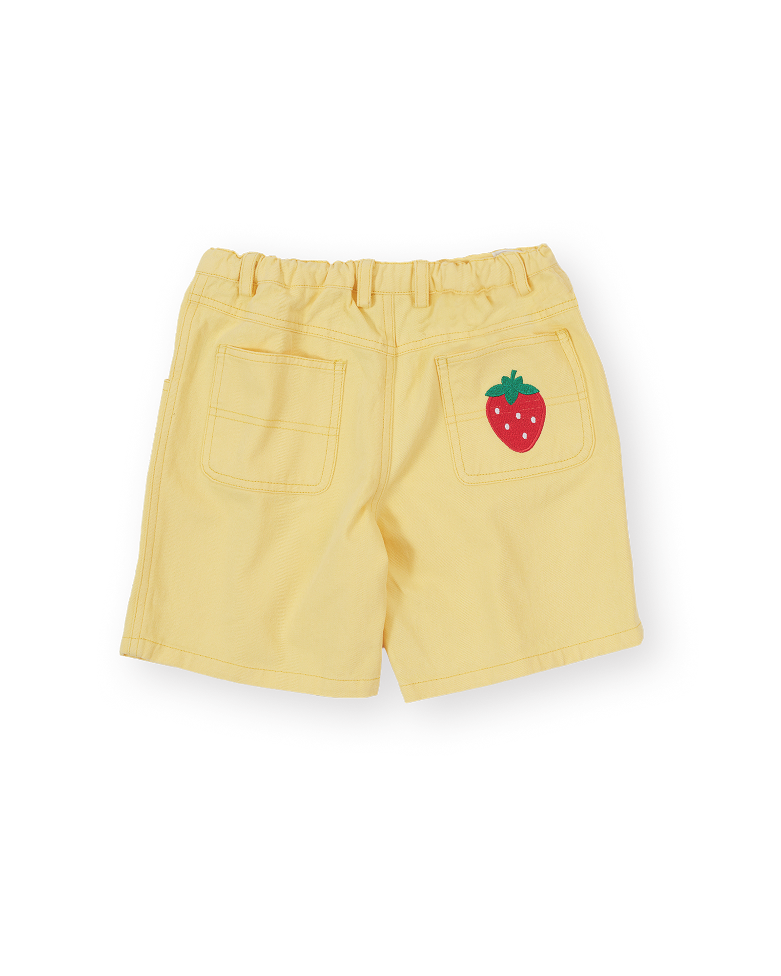 GOLDIE & ACE WIDE LEG STRAWBERRY DENIM SHORTS