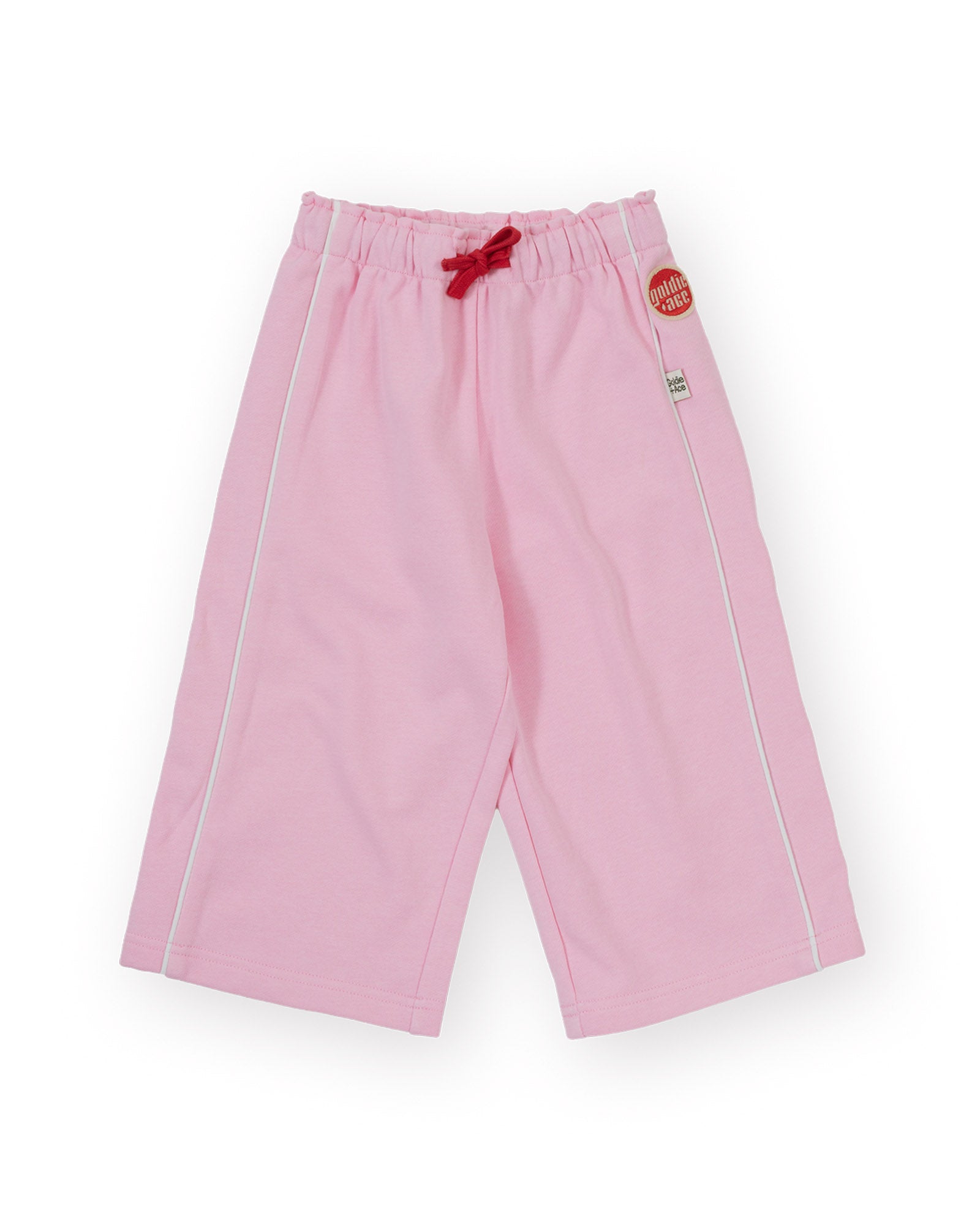 Goldie & Ace Wide Leg Pipped Sweatpants Pink