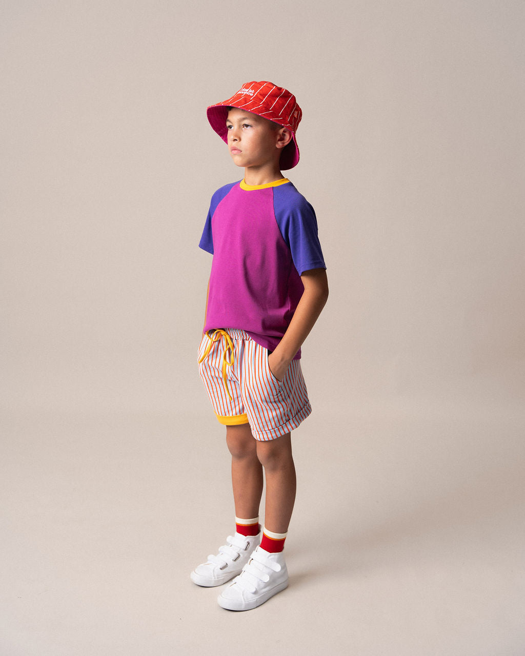 Das Ist Maurice Shorts Blue & Orange Stripes