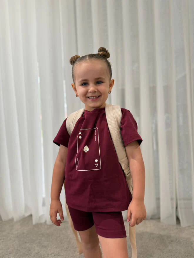 Zada Sol Wander Shorts – Burgundy