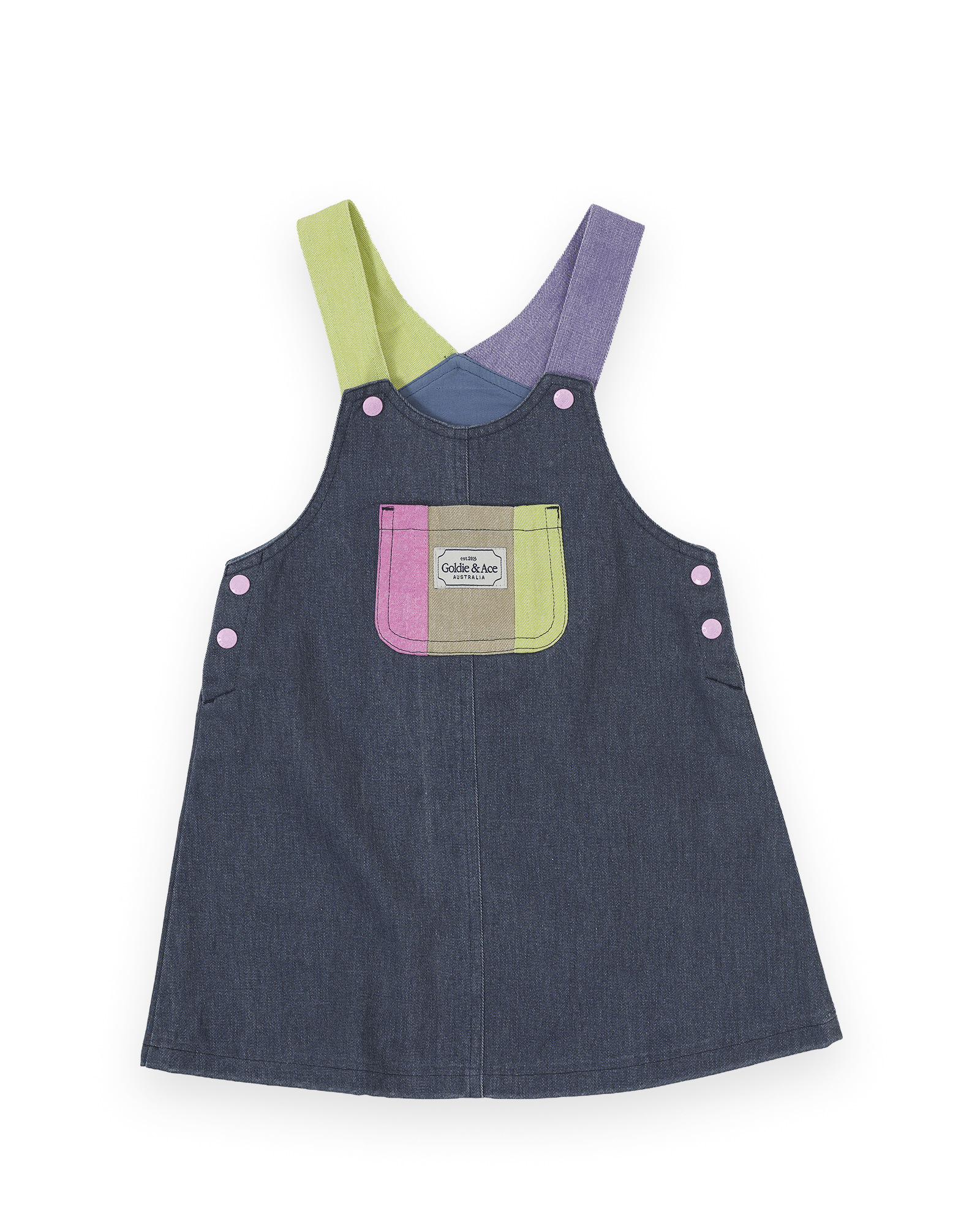 GOLDIE & ACE COLOUR POP PINAFORE DRESS