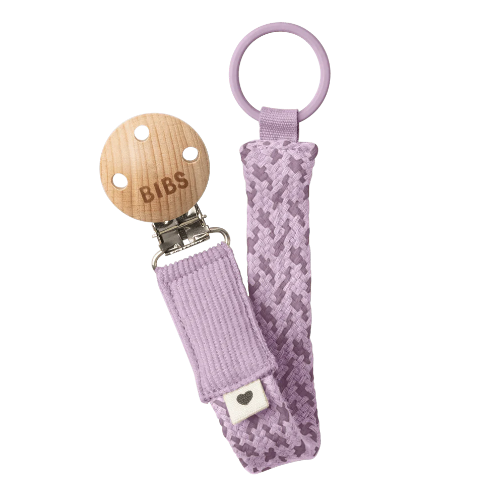 Bibs Pacifier Clip Voilet Sky/ Mauve
