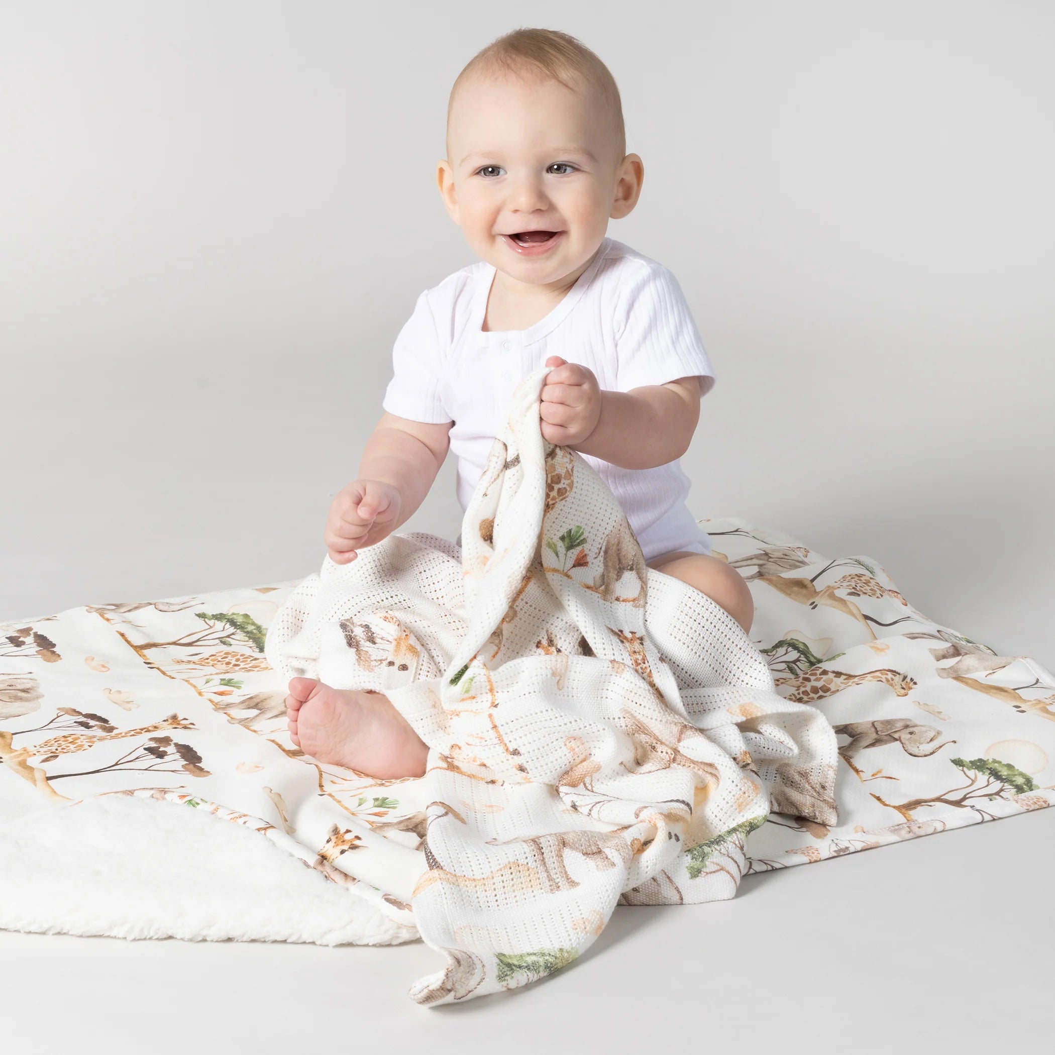 Bubba Blue Adventure Bamboo Cellular Blanket