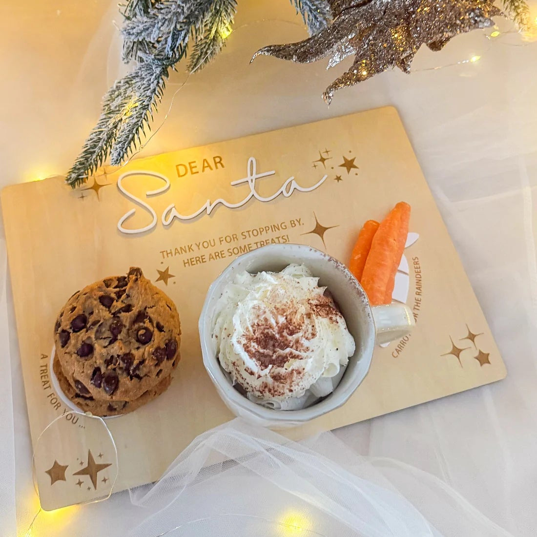 Petite Co Dear Santa Treat Board