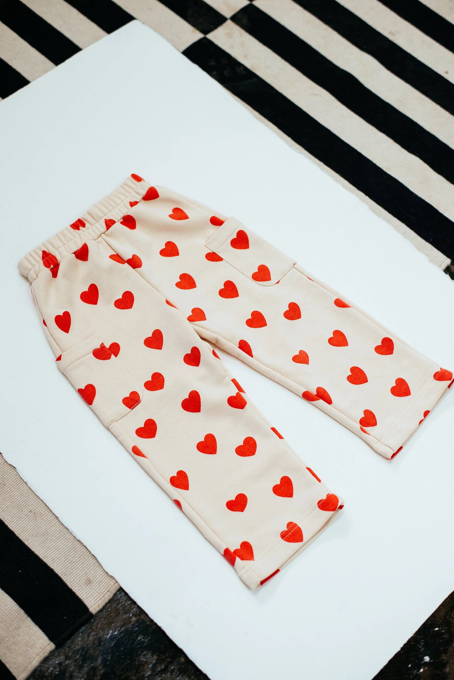 Sunday Siblings Holiday Pants- Hearts