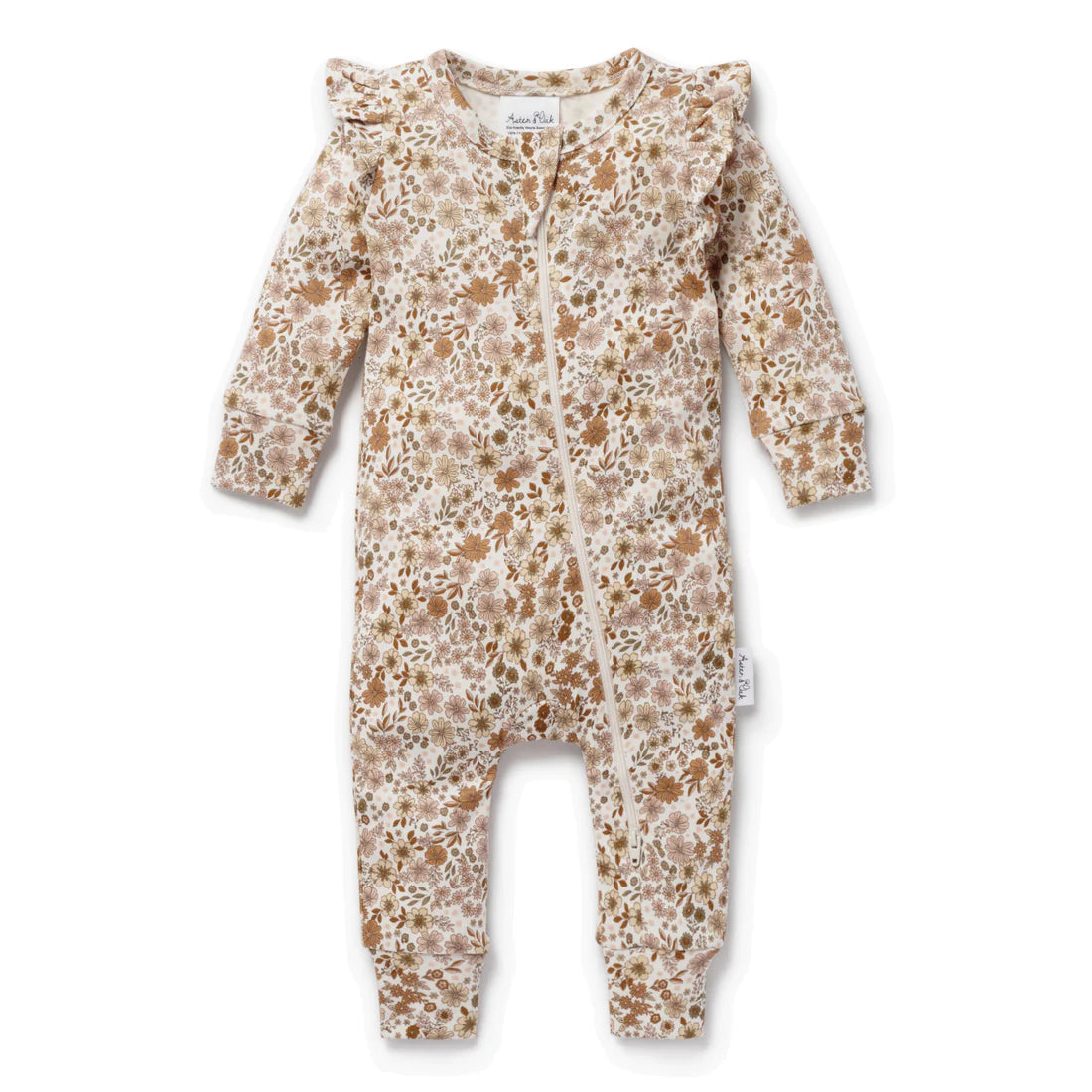 Aster & Oak BAILEY FLORAL ZIP ROMPER