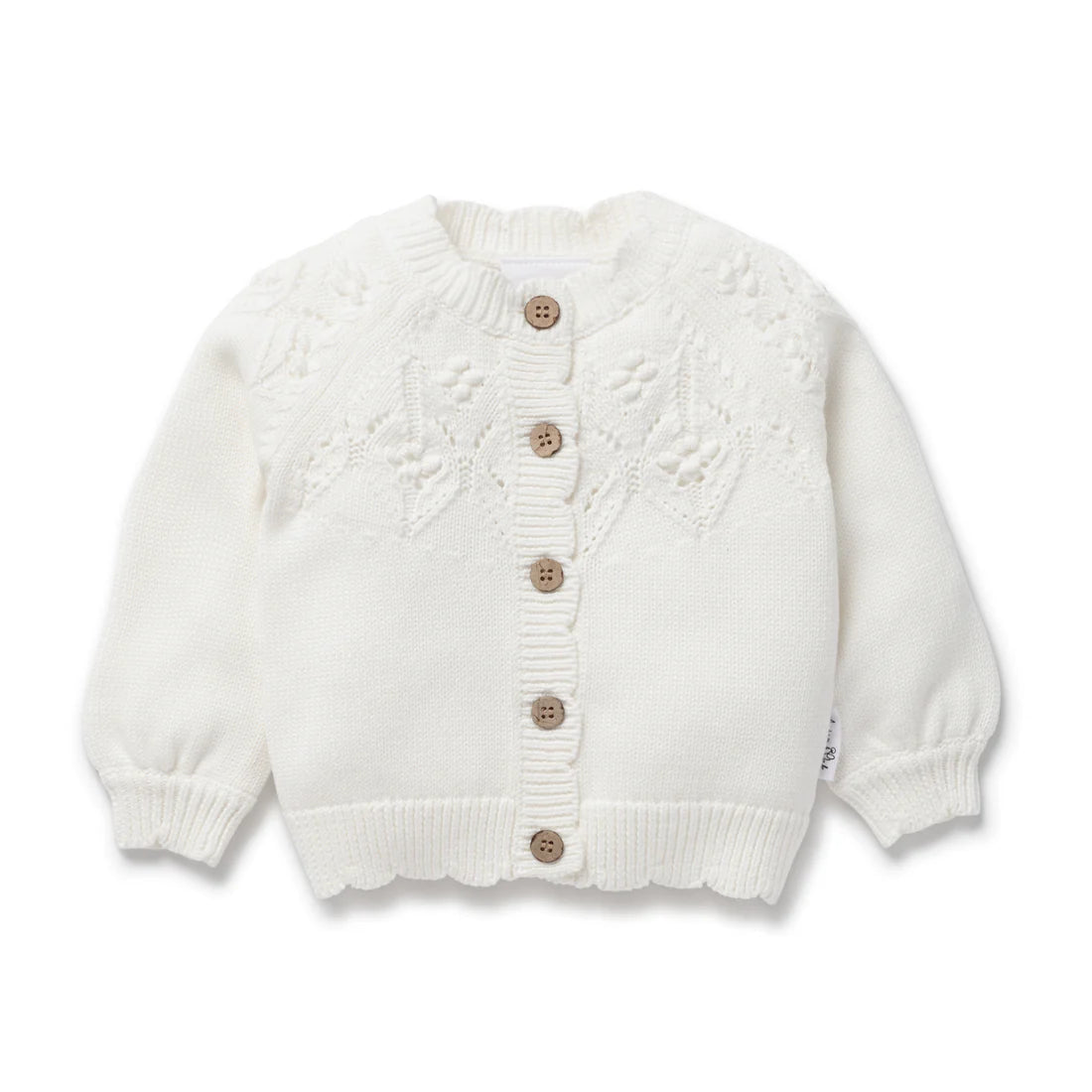 Aster & Oak IVORY KNIT CARDIGAN