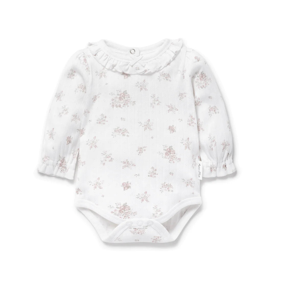 Aster & Oak Posie Floral Flutter Onesie