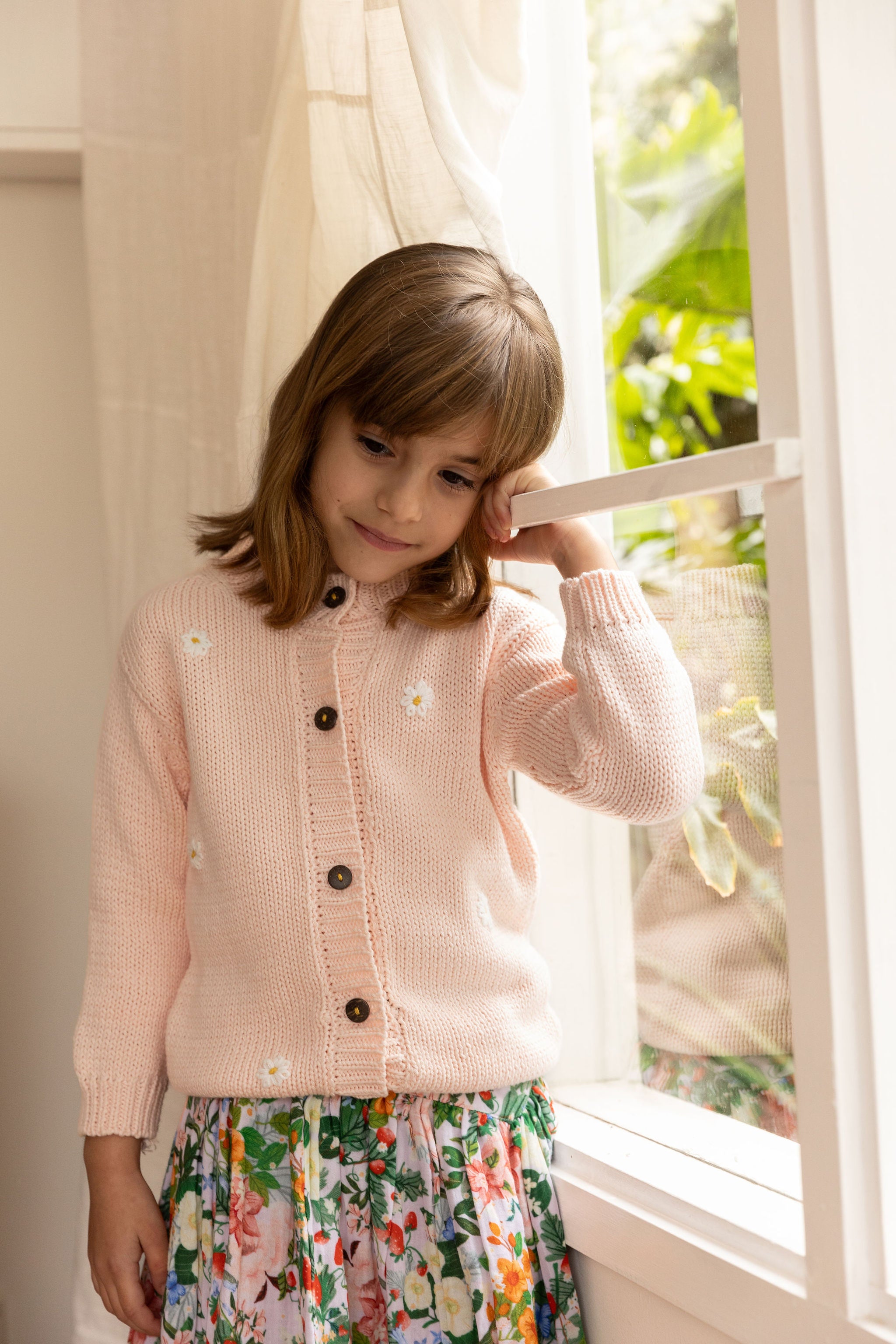 Alex & Ant Sunflower Cardigan - Baby Pink