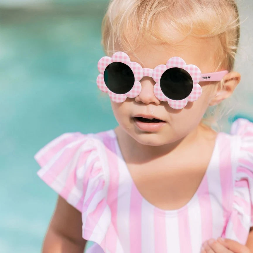 Frankie Ray Sunglasses Baby Daisy - Pink Check