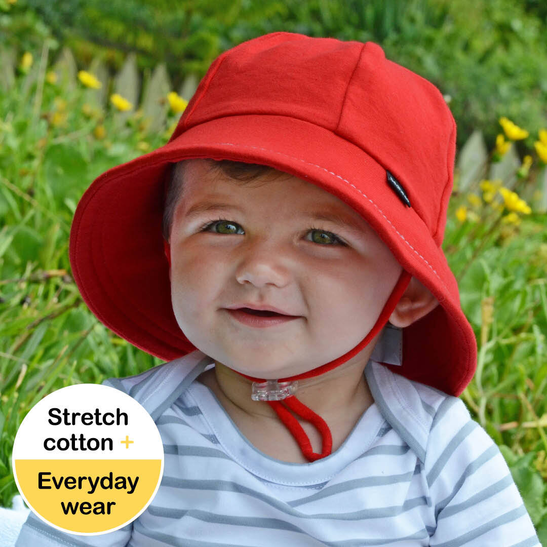 Beadhead Hats Toddler Bucket Sun Hat- Red