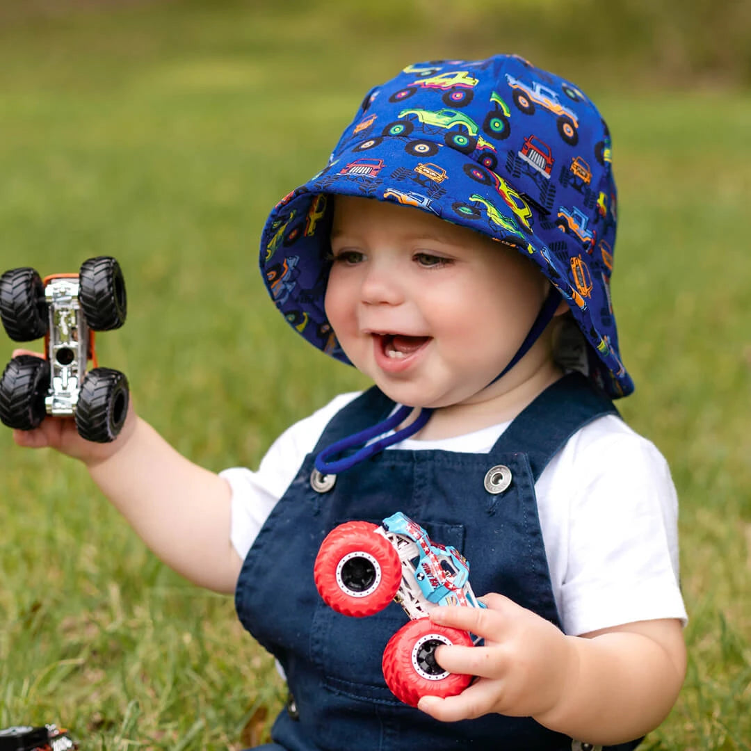 BedHead Toddler Bucket Sun Hat - Monster Truck