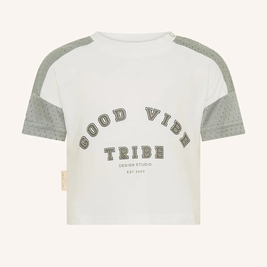 Tiny Tribe Colourblock Mesh Tee