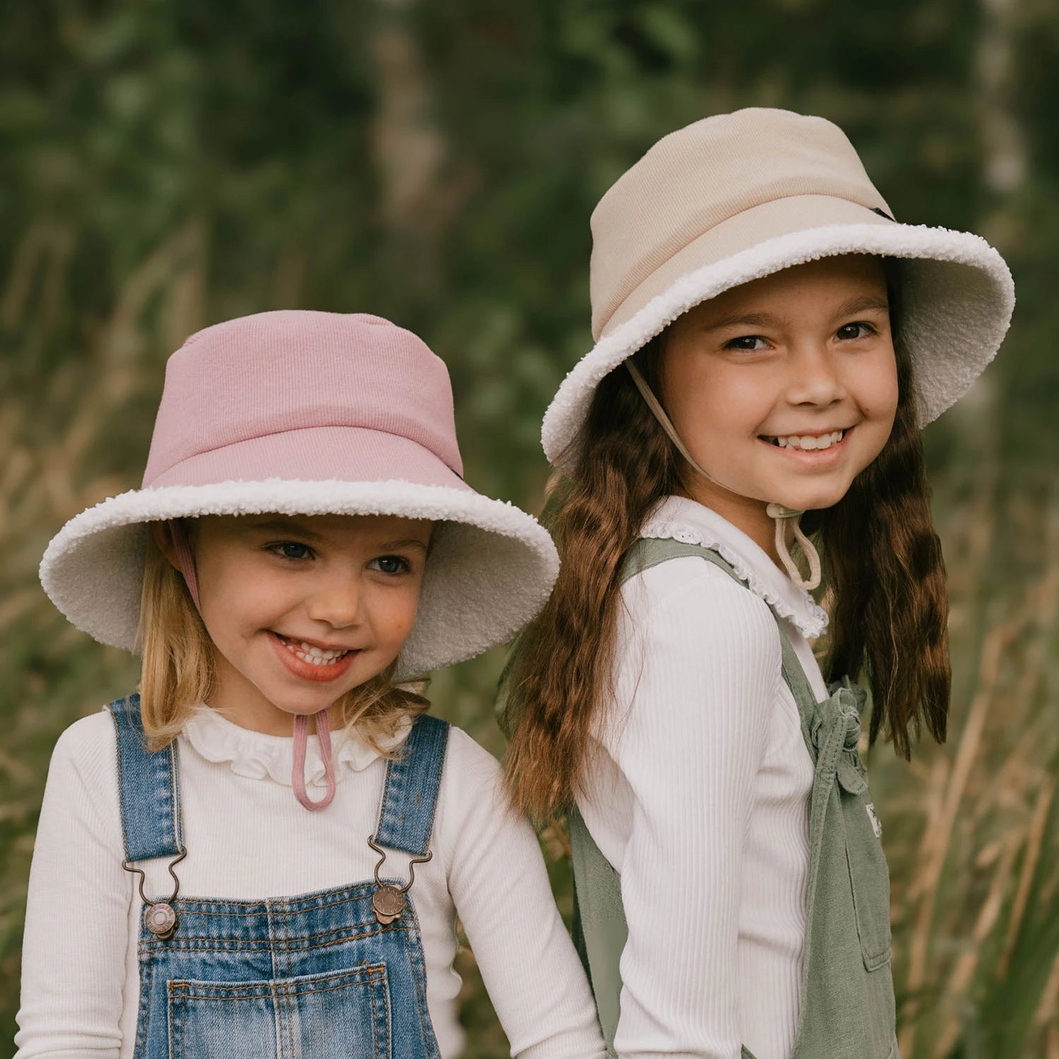 Bedhead Hats Rib Fleece Lined Bucket Sun Hat- Rosewood