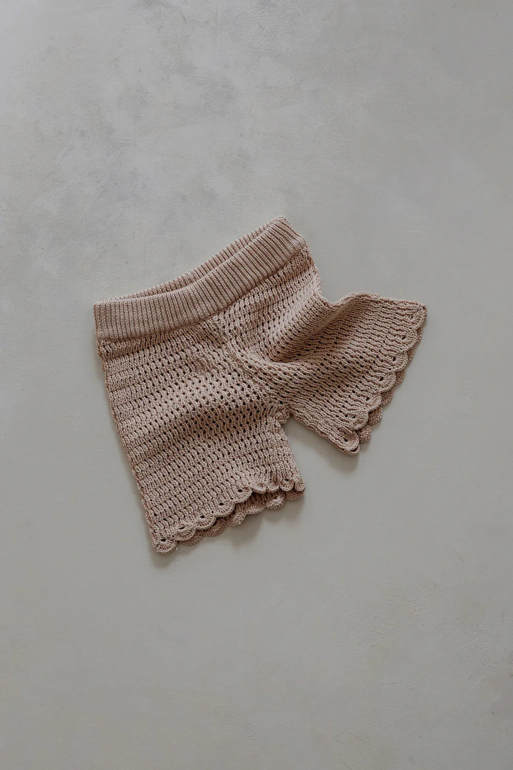 Belle & Sun Crochet Shorts - Sand