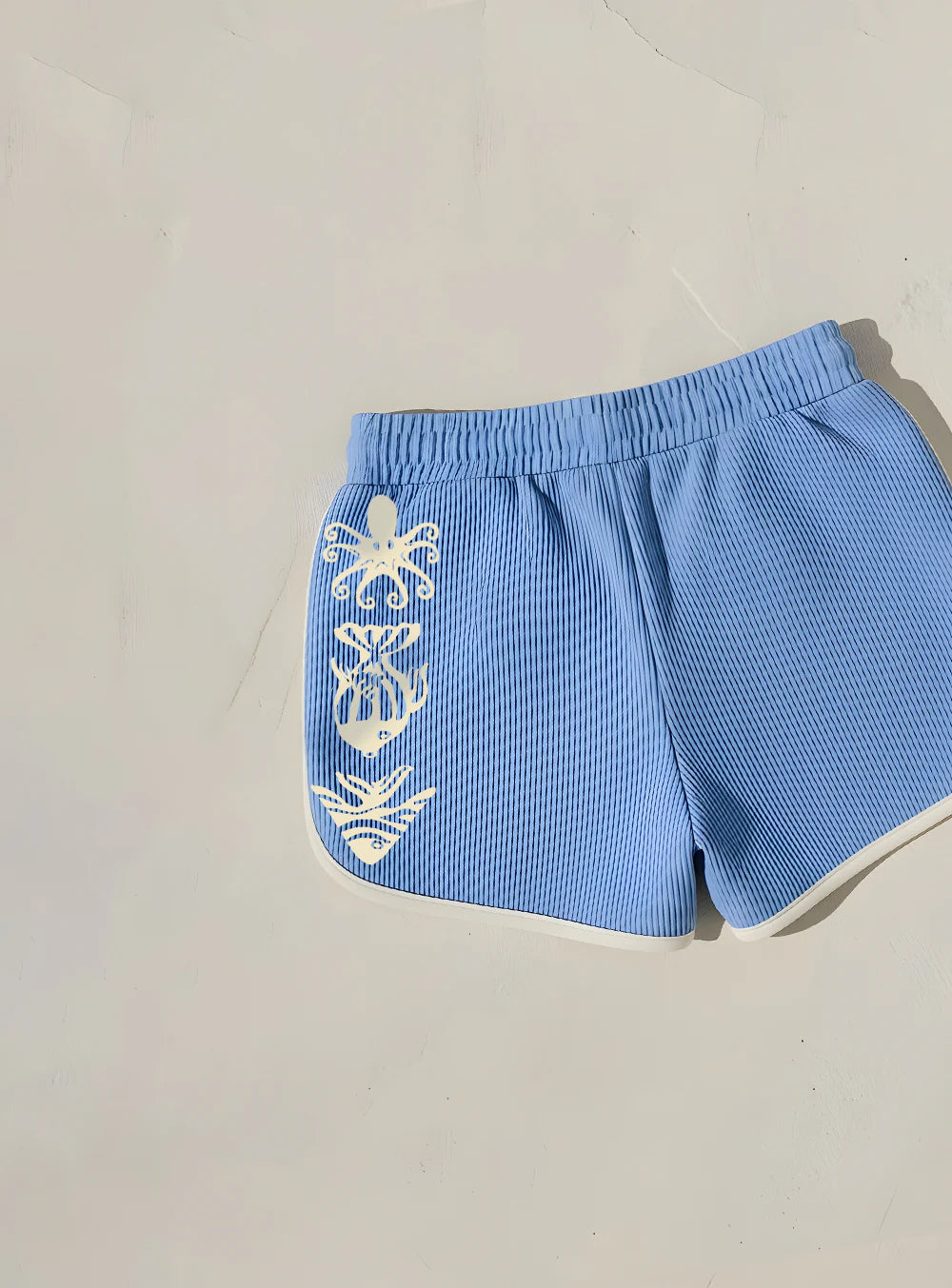 Small Swim Club Blue Holiday Swim Short
