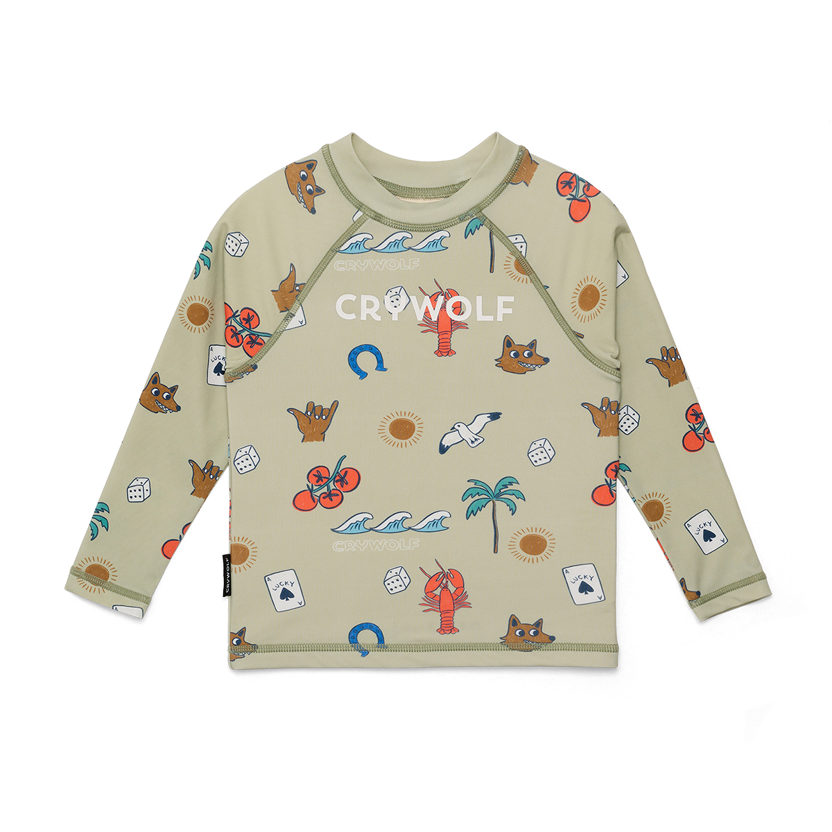 Cry Wolf BABY RASH VEST Lucky Days Sage