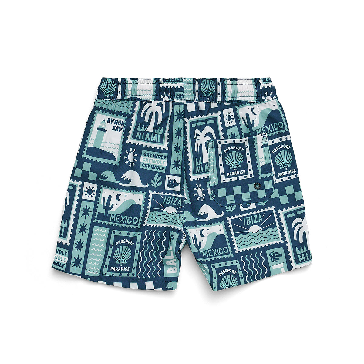 Crywolf Board Short Blue Postcards