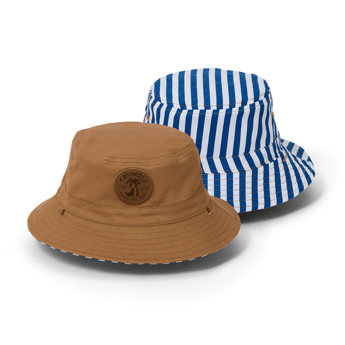 Cry Wolf REVERSIBLE BUCKET HAT Deep Sea  Stripe