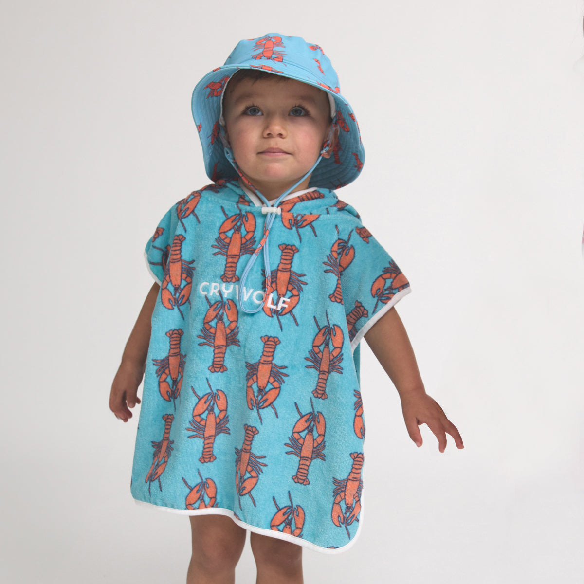 Cry Wolf BABY HOODED TOWEL Little Lobsters