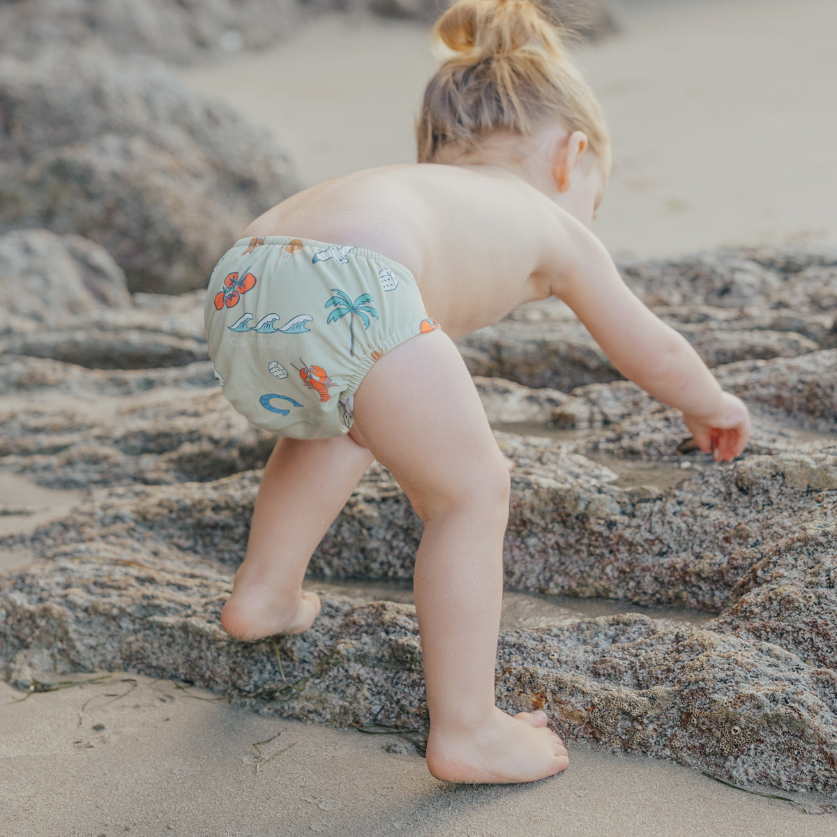 Cry Wolf REUSABLE SWIM NAPPY Lucky Days  Sage