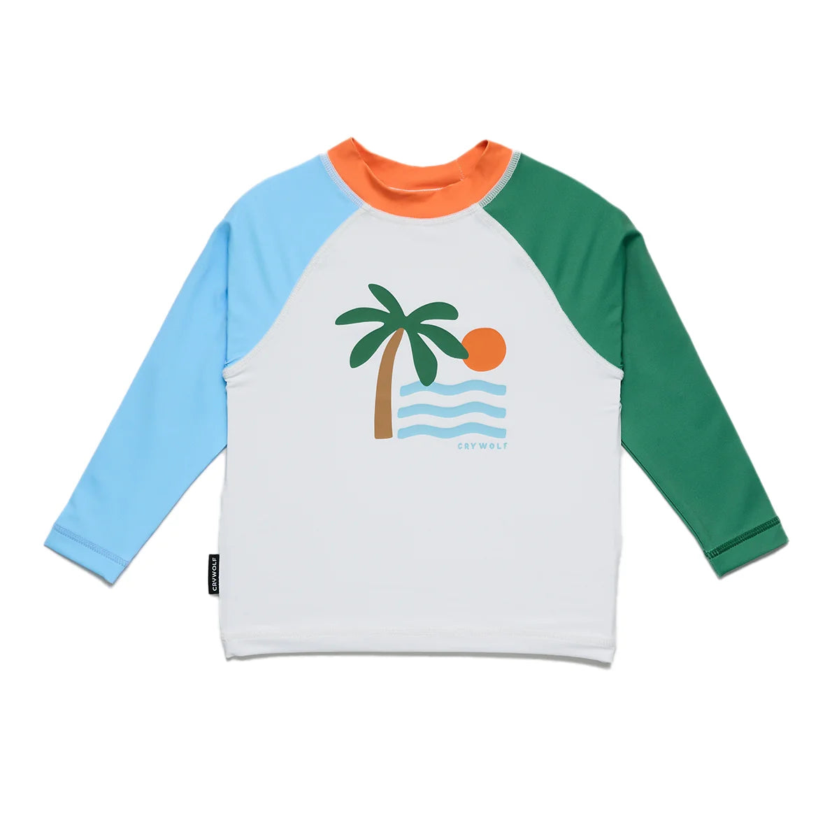CRY WOLF BABY RASH VEST SEASIDE COLOUR BLOCK