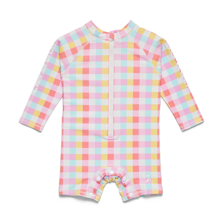 CRY WOLF BABY RASH SUIT POP GINGHAM