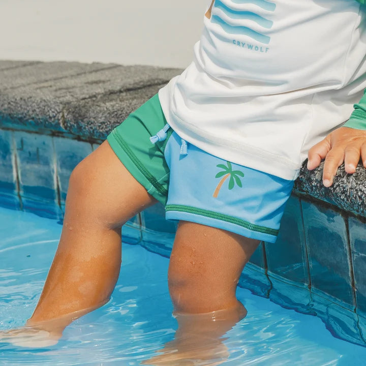 CRY WOLF BABY SWIM SHORT SEASIDE COLOUR BLOCK