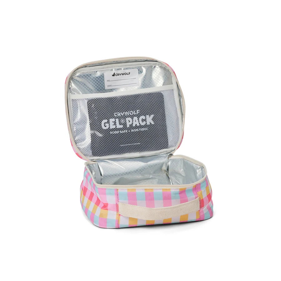 CRY WOLF EVERYDAY LUNCH BAG POP GINGHAM