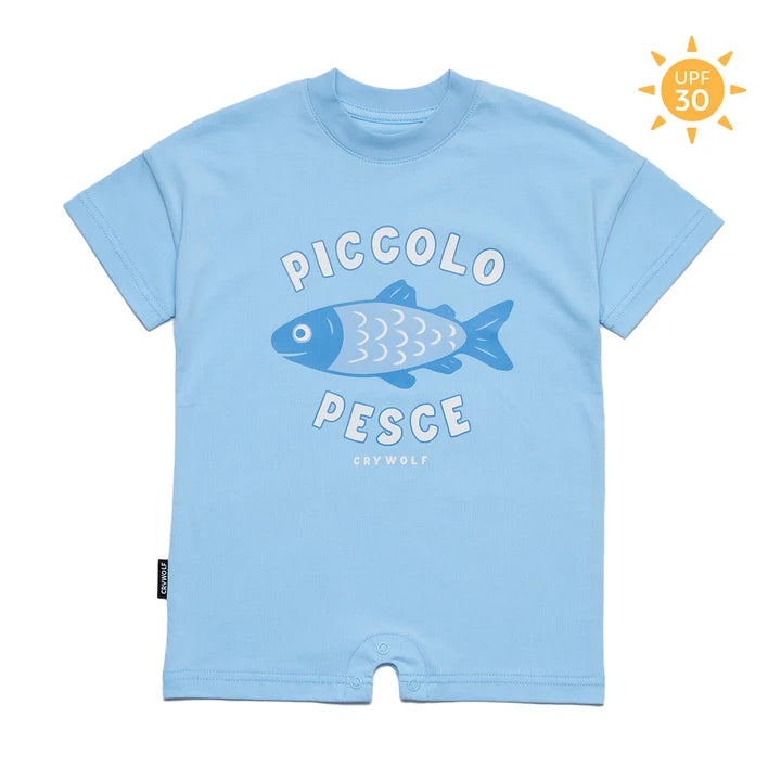 CRY WOLF SUN SMART ROMPER LITTLE FISH