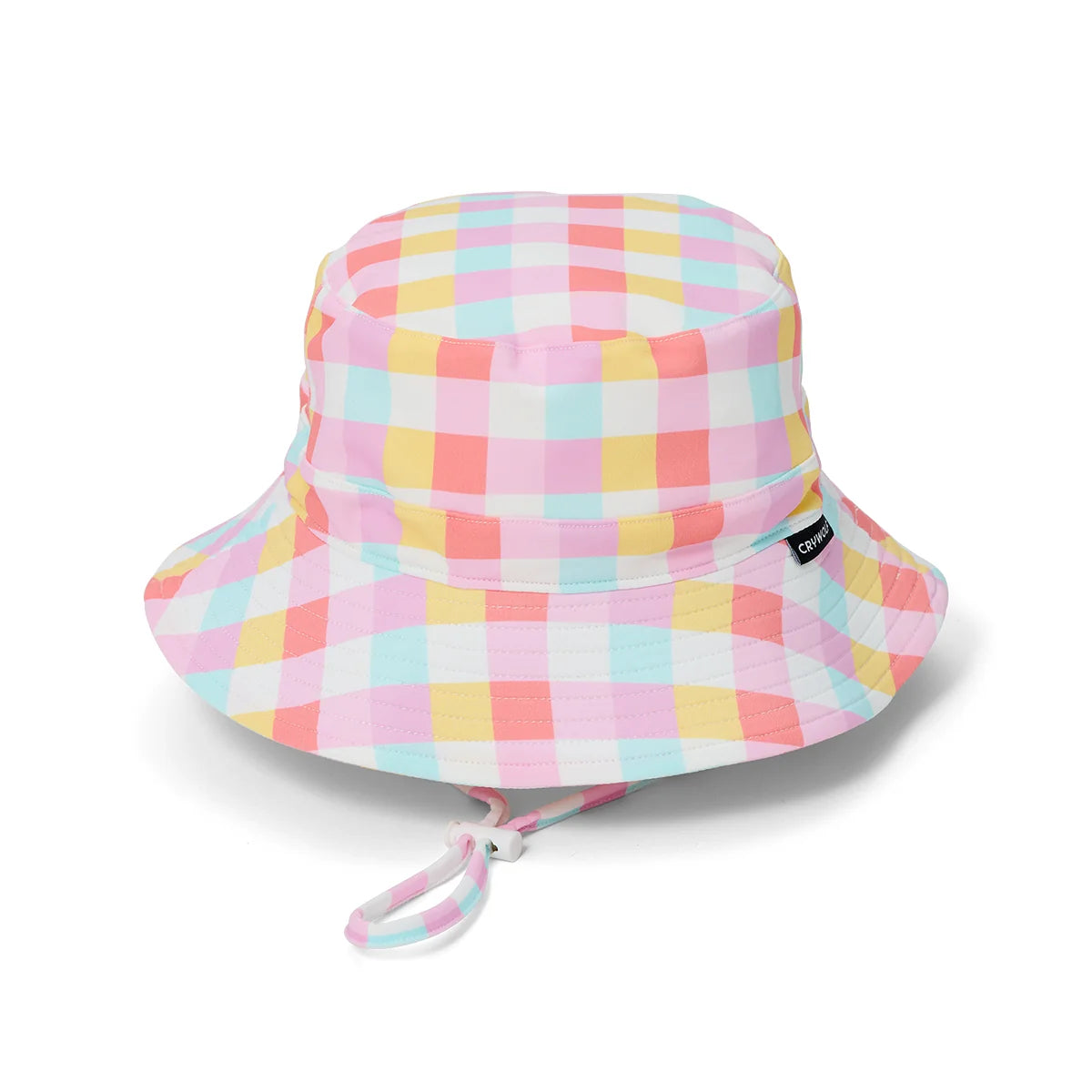 CRY WOLF SWIM BUCKET HAT POP GINGHAM