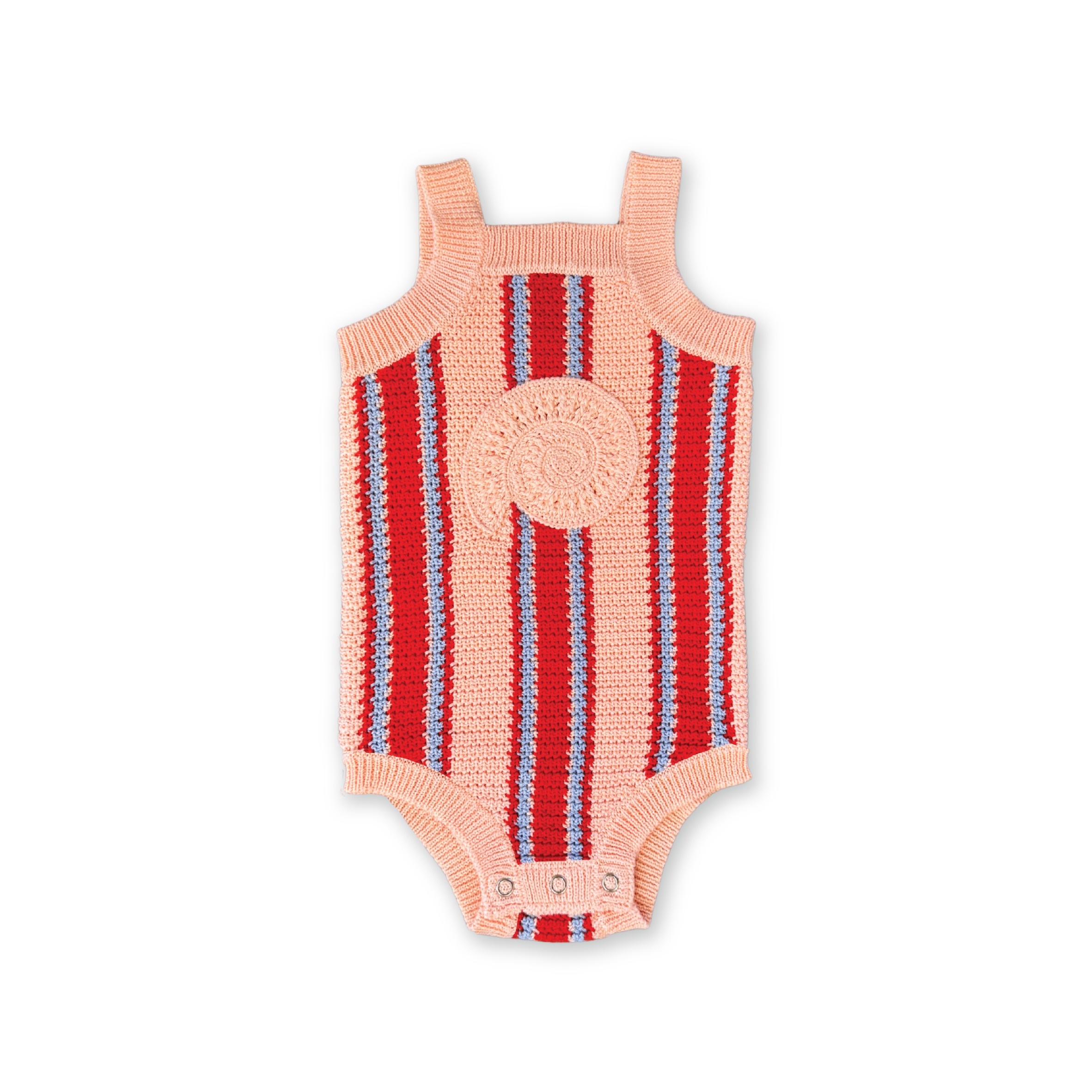 Grown Organic Island Stripe Shell Singletsuit