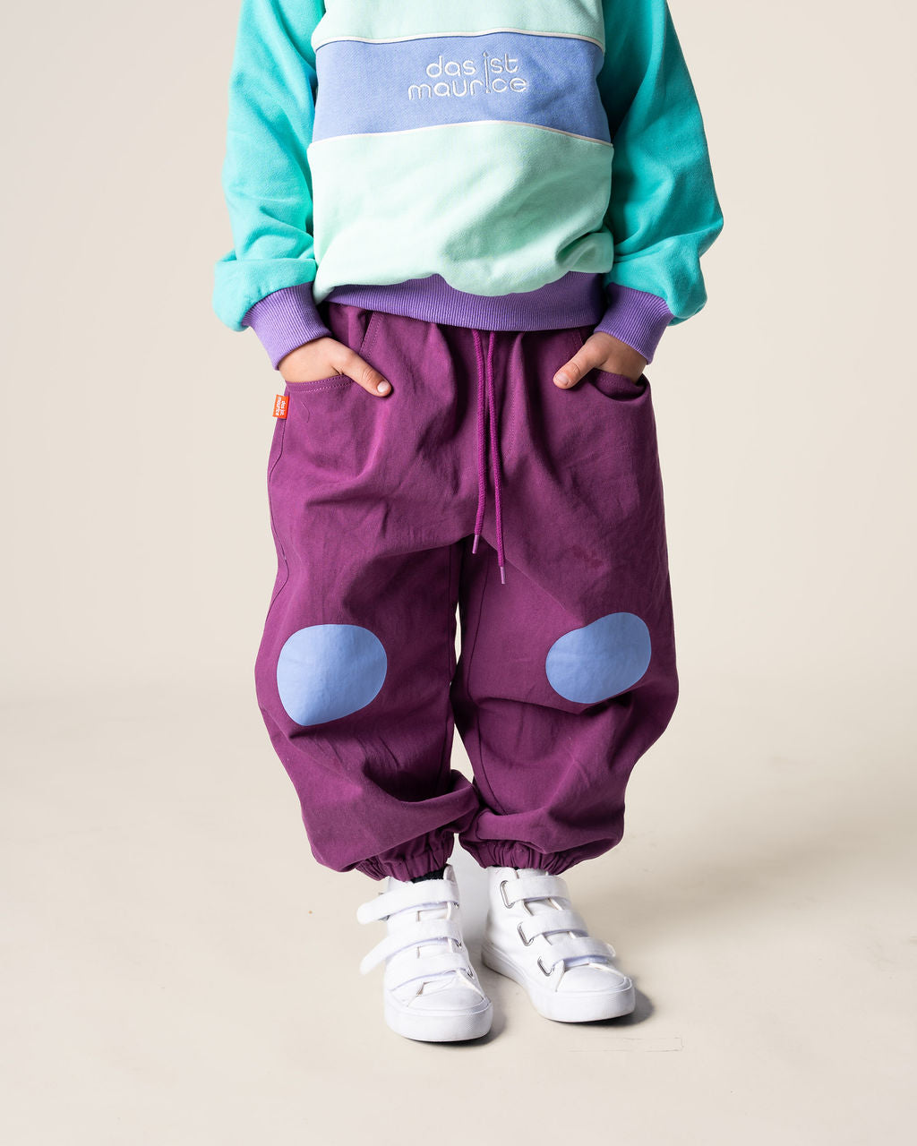 Das Ist Maurice Indigo Barrel Pants Blueberry Knees