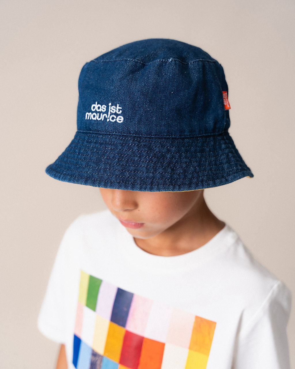 Das Ist Maurice Reversible Bucket Hat Denim