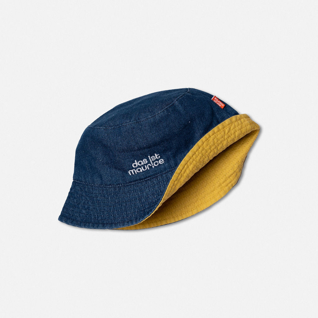 Das Ist Maurice Reversible Bucket Hat Denim