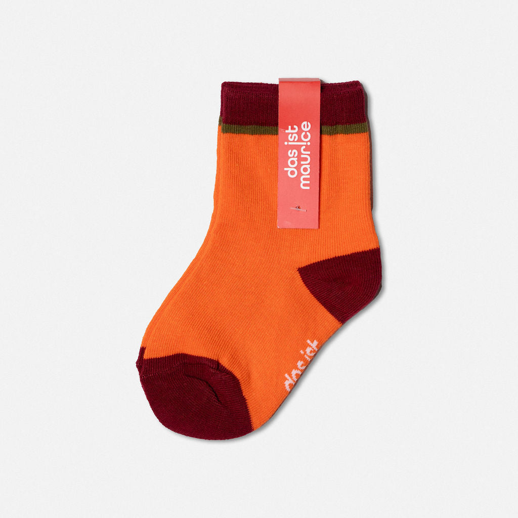 Das Ist Maurice Socks Orange & Maroon