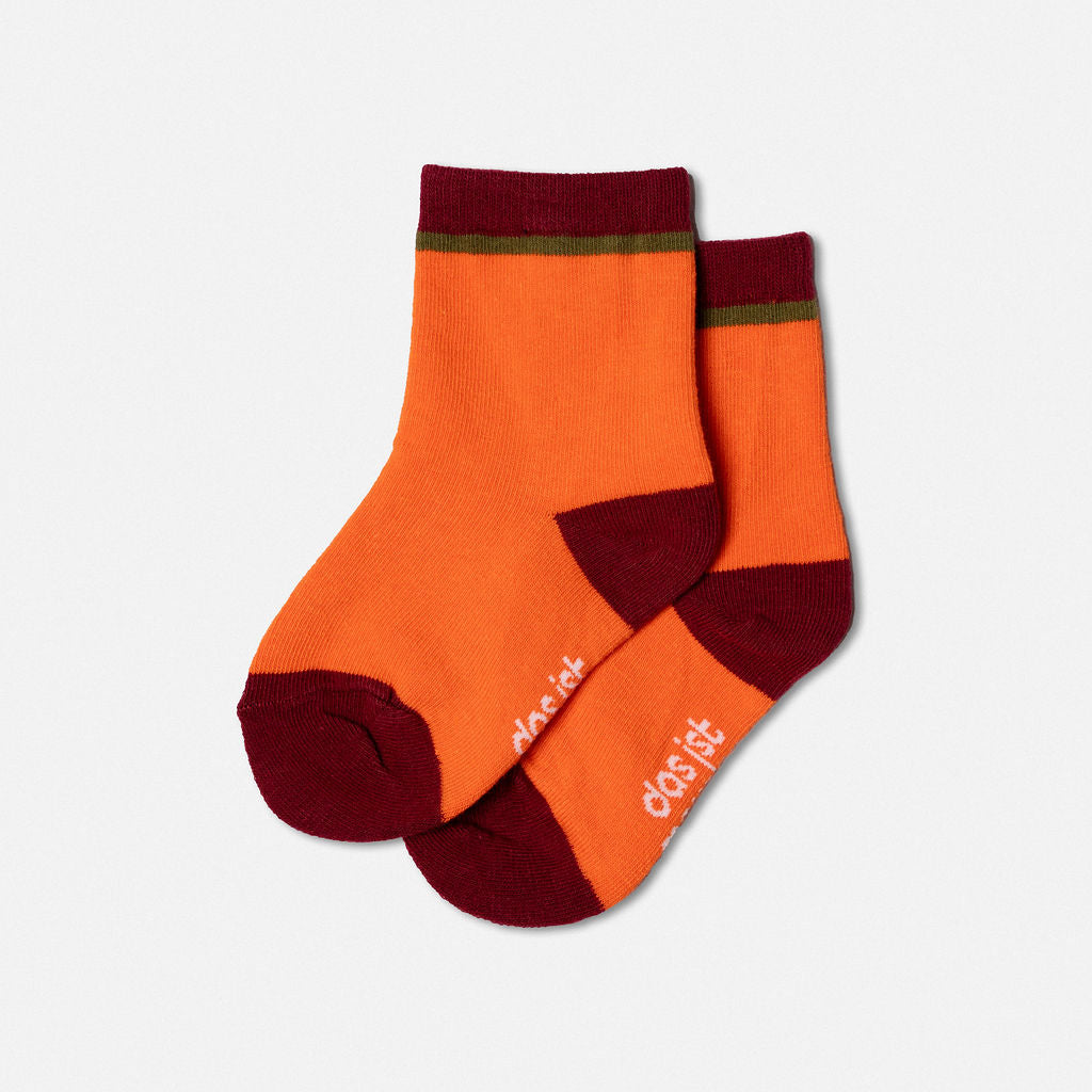 Das Ist Maurice Socks Orange & Maroon