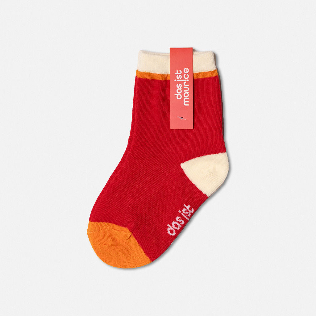 Das Ist Maurice Socks Red & Beige