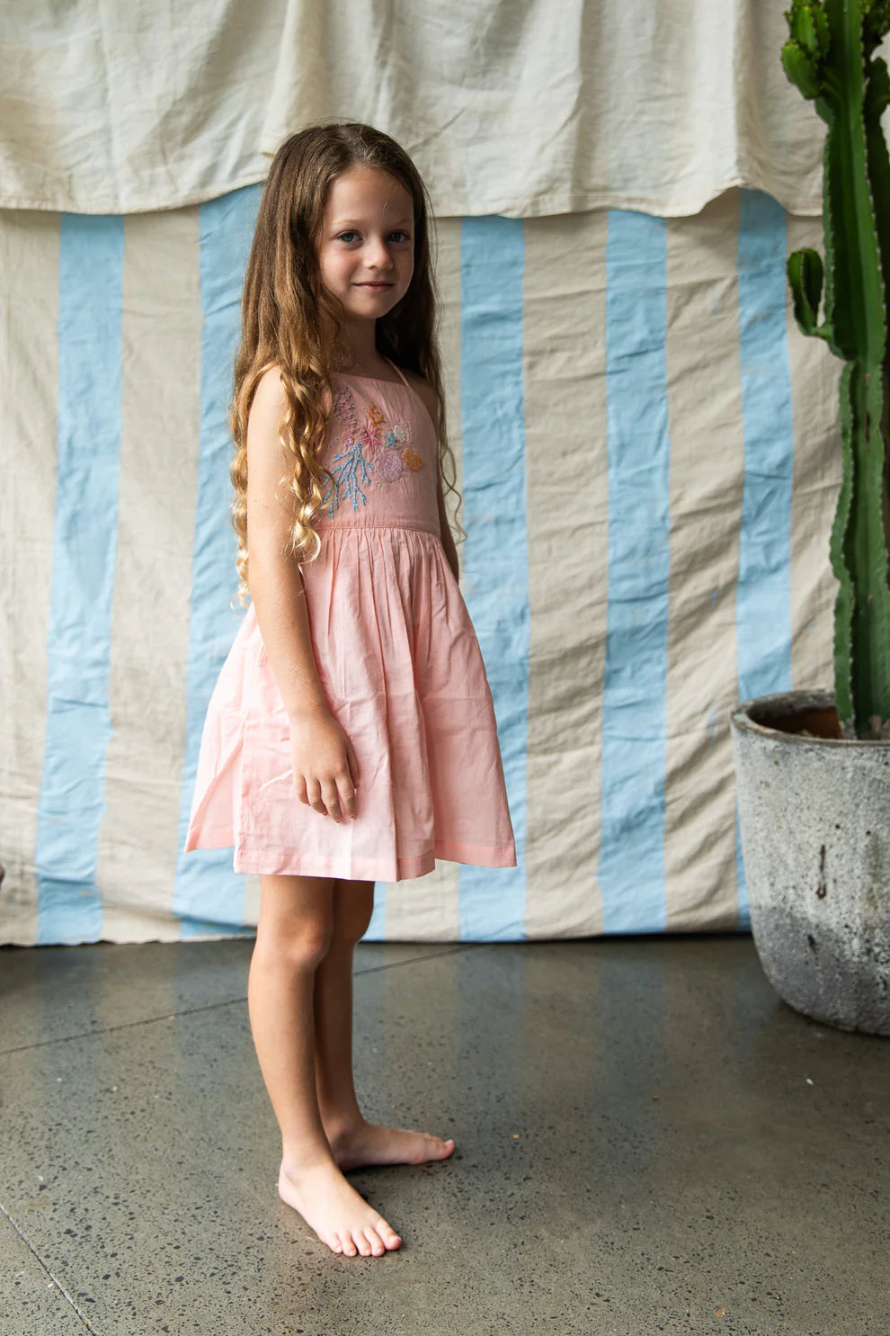Pearson & Pearson Everly Dress-Pink Coral