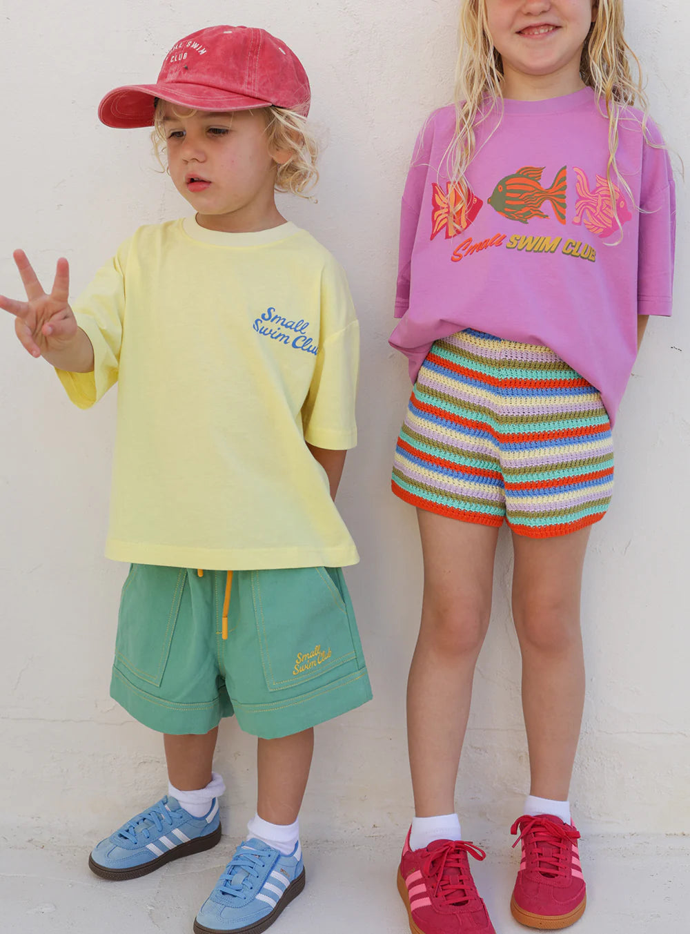 Small Swim Club Beach Shack Knit Shorts