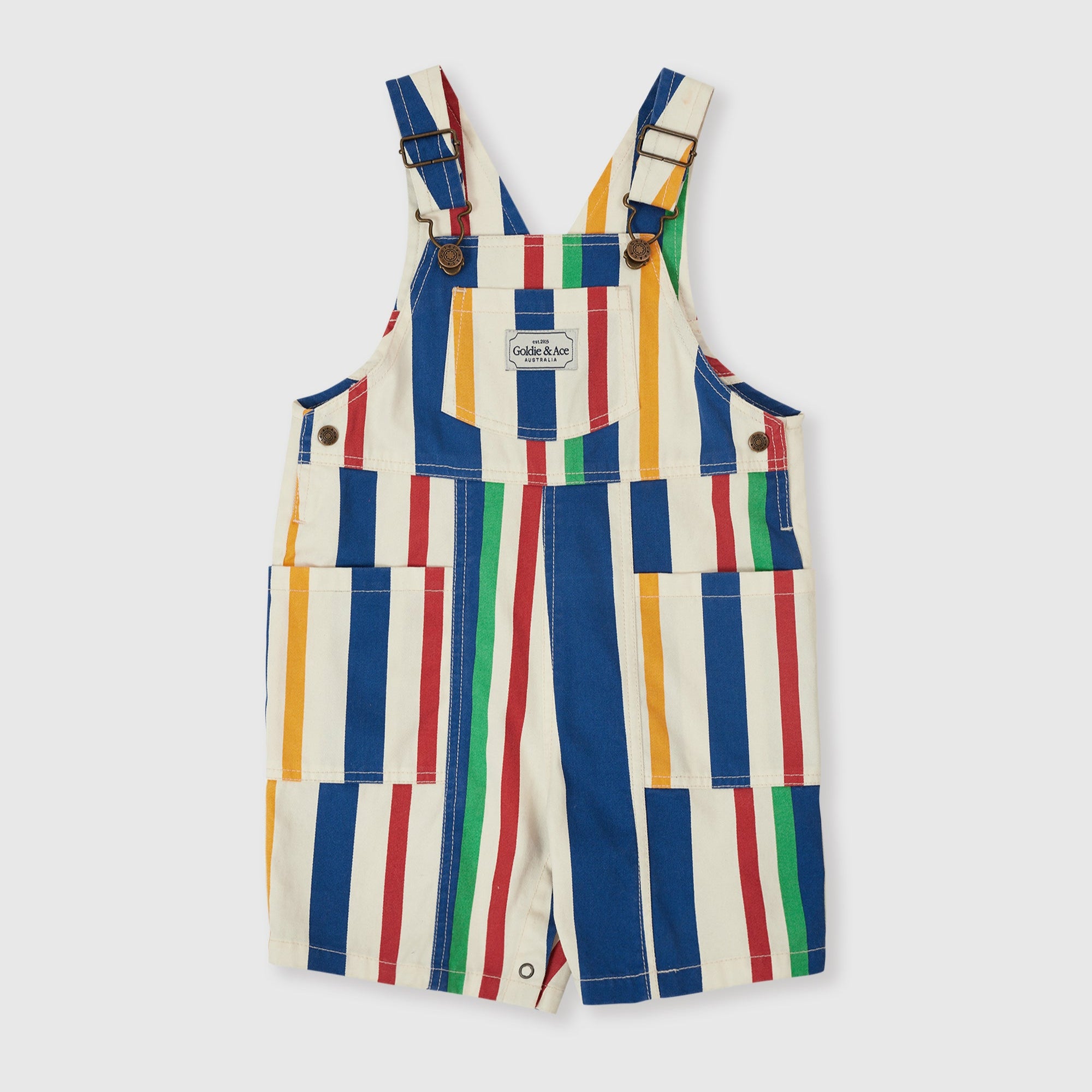 Goldie & Ace 90's Bold Stripe James (Burton) Denim Overalls
