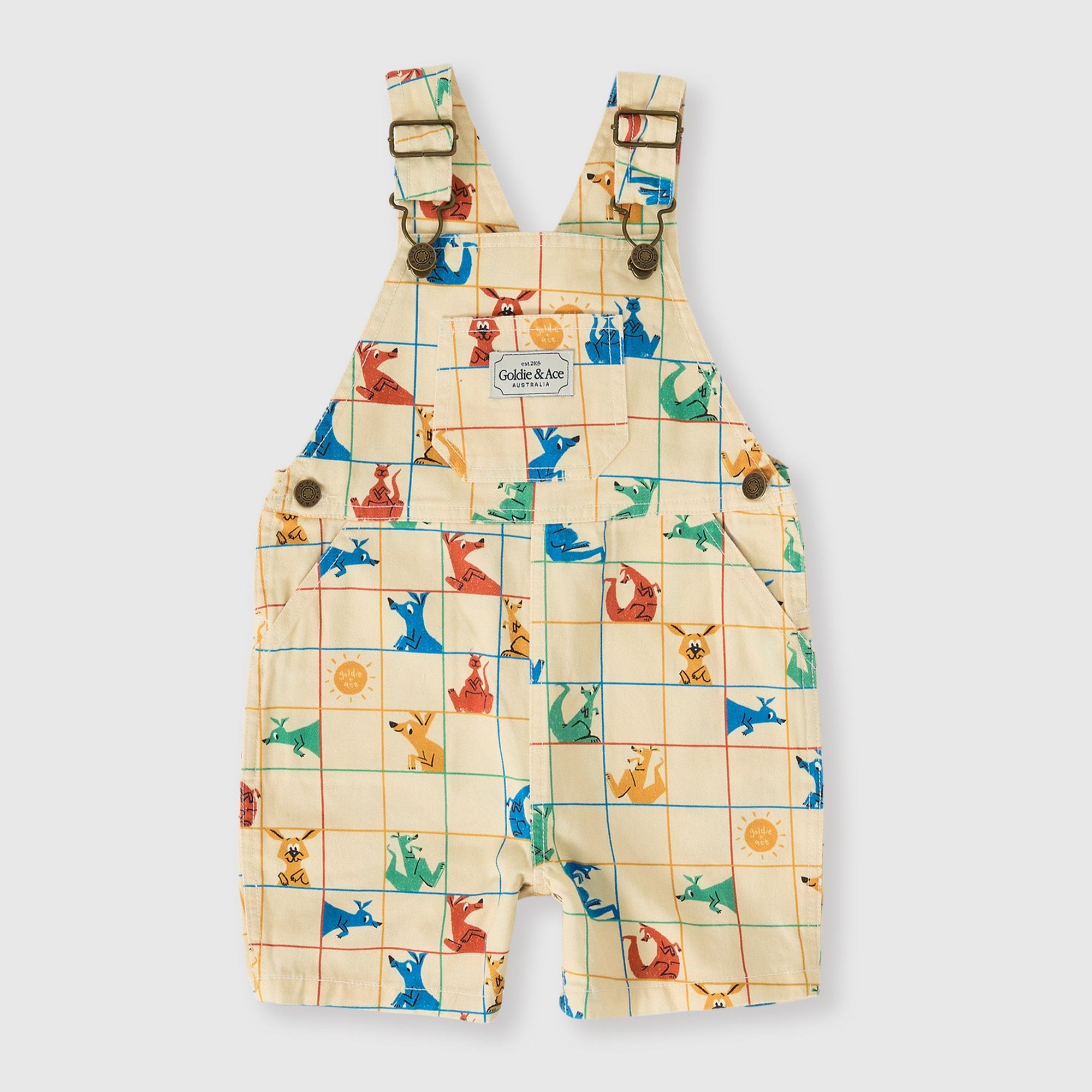 Goldie & Ace Hopscotch Burton Denim Overalls
